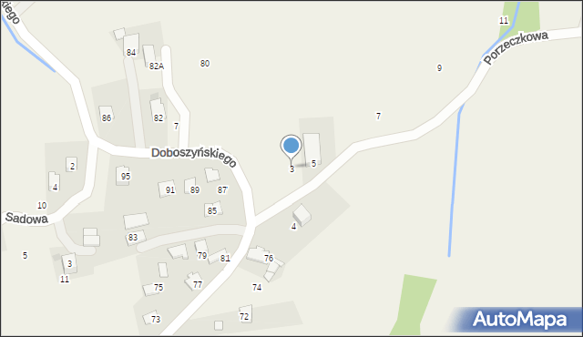 Chorowice, Porzeczkowa, 3, mapa Chorowice