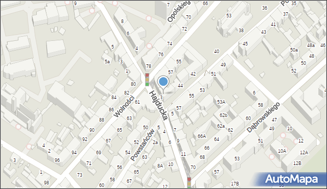 Chorzów, Powstańców, 46, mapa Chorzów