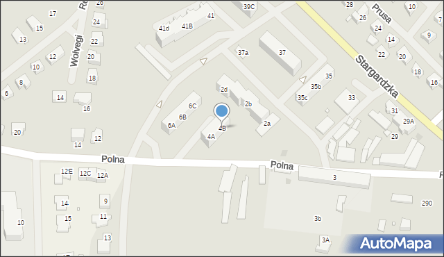 Choszczno, Polna, 4B, mapa Choszczno