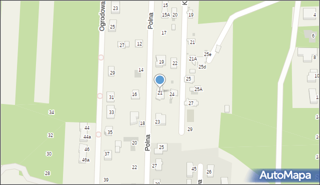 Chotomów, Polna, 21, mapa Chotomów