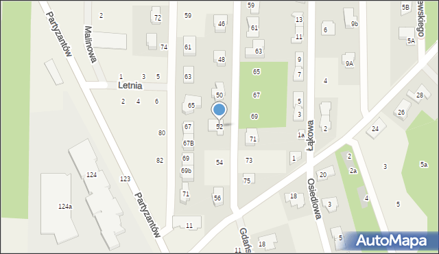 Chotomów, Polna, 52, mapa Chotomów