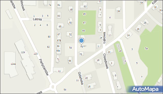 Chotomów, Polna, 73, mapa Chotomów