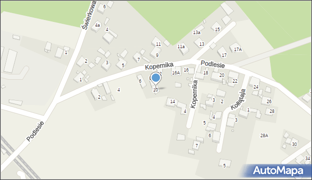 Chróścice, Podlesie, 10, mapa Chróścice