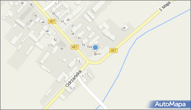 Chróścice, Powstańców Śląskich, 57, mapa Chróścice