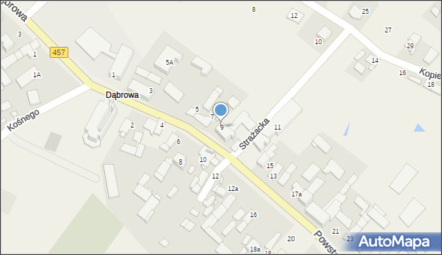 Chróścice, Powstańców Śląskich, 9, mapa Chróścice