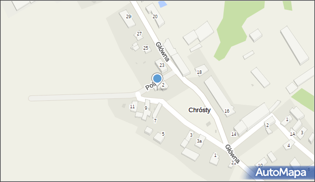 Chrósty, Polna, 4, mapa Chrósty