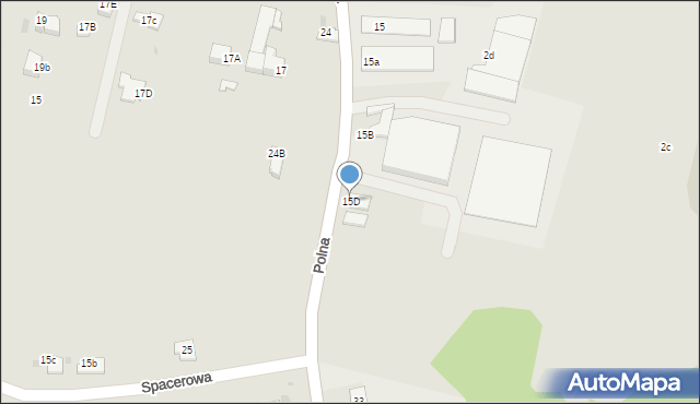 Chrzanów, Polna, 15D, mapa Chrzanów