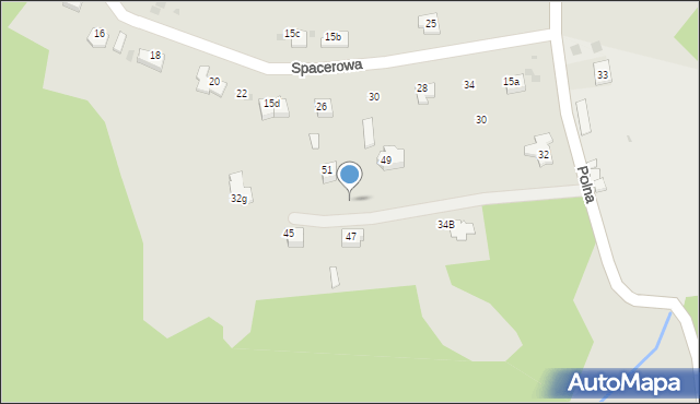 Chrzanów, Polna, 32d, mapa Chrzanów