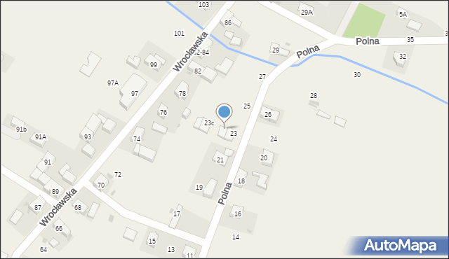 Chrząstawa Mała, Polna, 23b, mapa Chrząstawa Mała