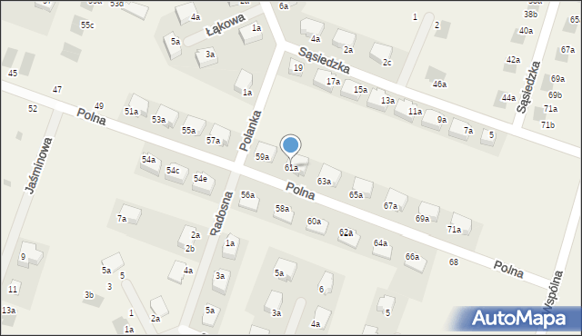 Chrząstawa Mała, Polna, 61a, mapa Chrząstawa Mała