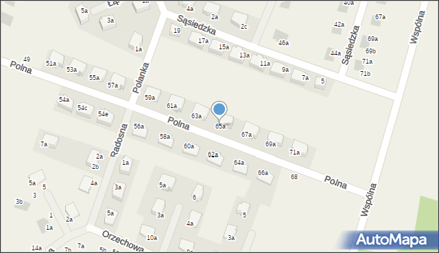 Chrząstawa Mała, Polna, 65a, mapa Chrząstawa Mała