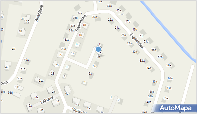 Chrząstawa Mała, Polnych Kwiatów, 3b, mapa Chrząstawa Mała