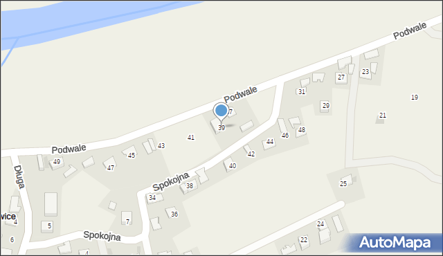 Chrząstowice, Podwale, 39, mapa Chrząstowice