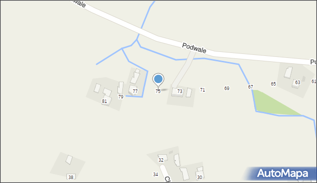 Chrząstowice, Podwale, 75, mapa Chrząstowice
