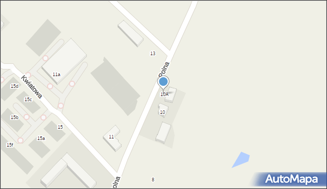 Chwaszczyno, Polna, 10A, mapa Chwaszczyno