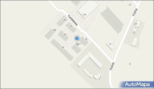 Chwaszczyno, Polna, 15a, mapa Chwaszczyno