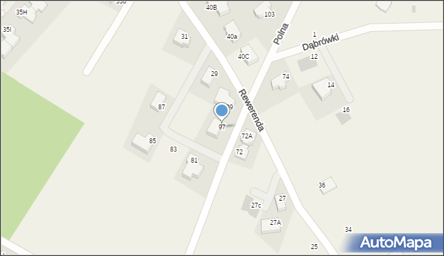 Chwaszczyno, Polna, 97, mapa Chwaszczyno