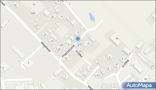 Chwaszczyno, Poprzeczna, 4, mapa Chwaszczyno