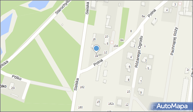 Chylice, Polna, 14, mapa Chylice