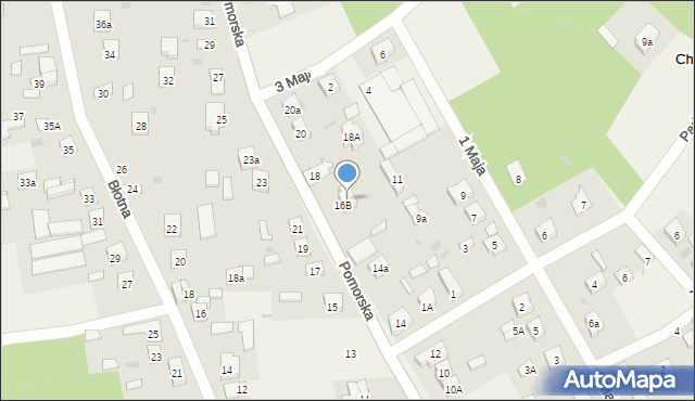 Chylice-Kolonia, Pomorska, 16a, mapa Chylice-Kolonia