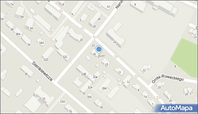Ciechanów, Powstańców Warszawskich, 17, mapa Ciechanów