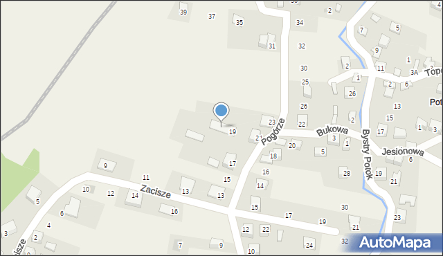 Cięcina, Pogórze, 21a, mapa Cięcina