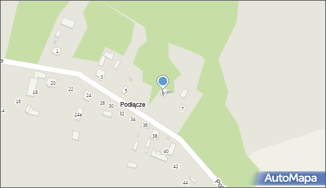 Ciepielów, Podłącze, 6, mapa Ciepielów