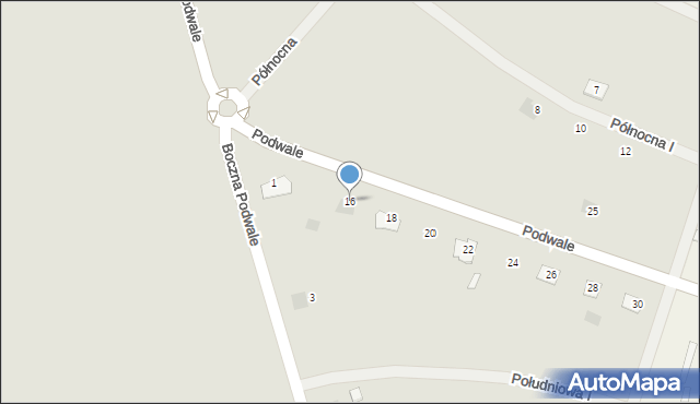 Cieszanów, Podwale, 16, mapa Cieszanów