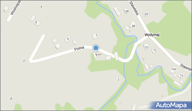 Ciężkowice, Polna, 5, mapa Ciężkowice