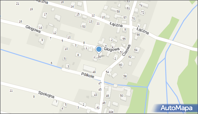 Cisiec, Półkole, 2A, mapa Cisiec