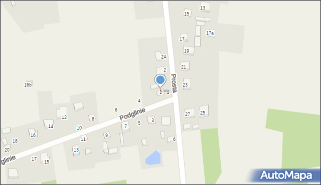 Ćmińsk, Podglinie, 2, mapa Ćmińsk