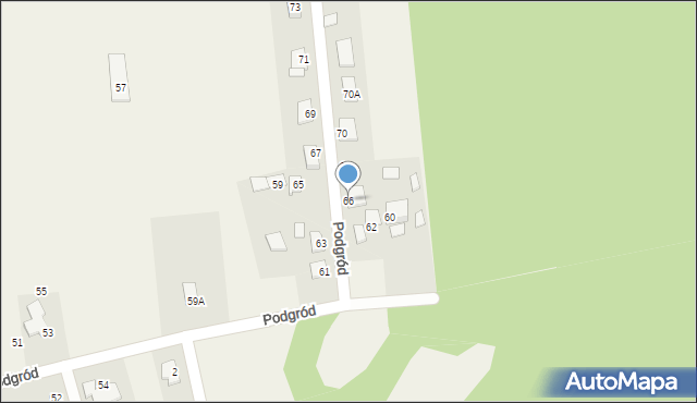 Ćmińsk, Podgród, 66, mapa Ćmińsk