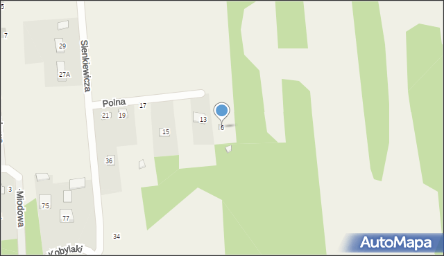 Ćmińsk, Polna, 6, mapa Ćmińsk