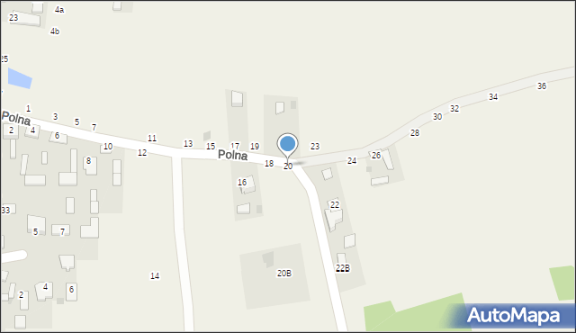 Cybulice Duże, Polna, 20, mapa Cybulice Duże