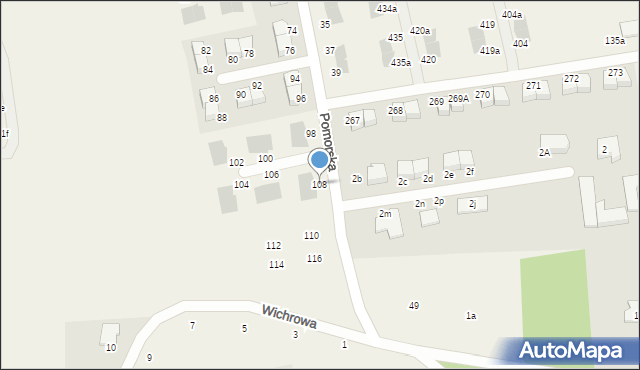 Czaple, Pomorska, 108, mapa Czaple