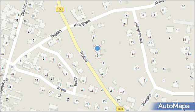 Czaplinek, Polna, 9, mapa Czaplinek