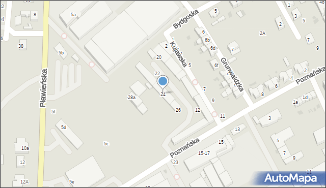 Czaplinek, Poznańska, 24, mapa Czaplinek