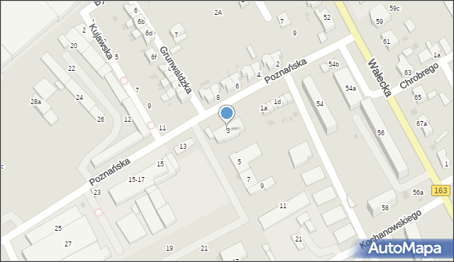 Czaplinek, Poznańska, 3, mapa Czaplinek