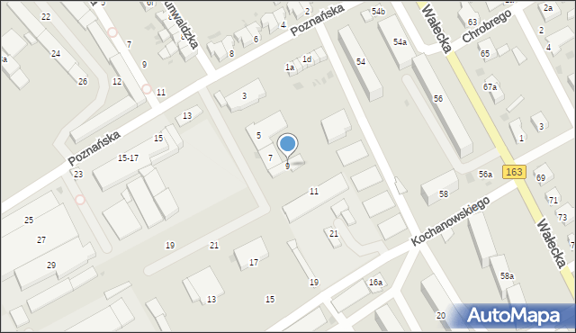 Czaplinek, Poznańska, 9, mapa Czaplinek