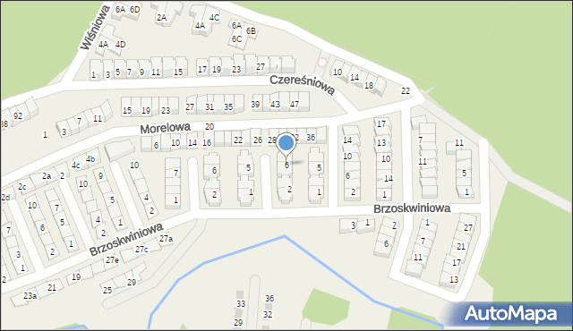 Czapury, Pomarańczowa, 6, mapa Czapury