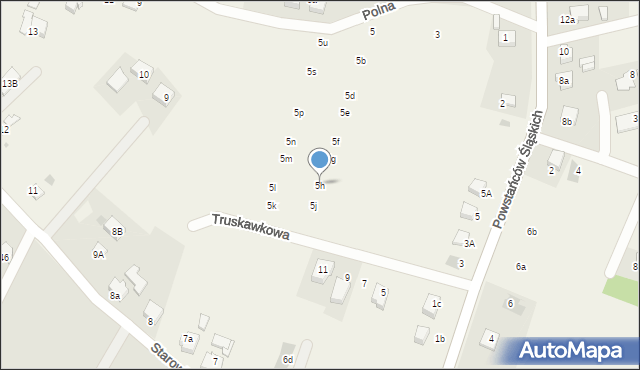 Czarków, Polna, 5h, mapa Czarków