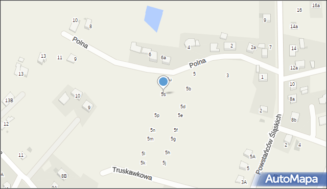 Czarków, Polna, 5s, mapa Czarków