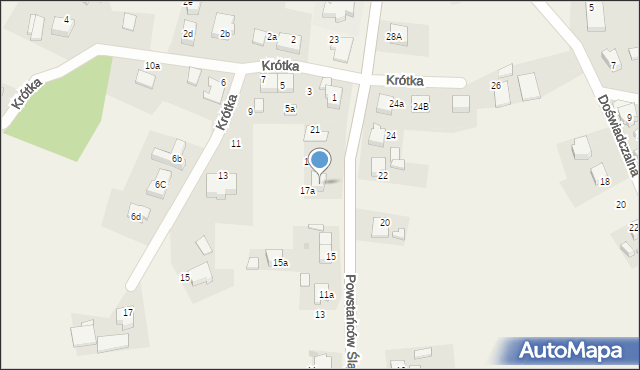 Czarków, Powstańców Śląskich, 17b, mapa Czarków