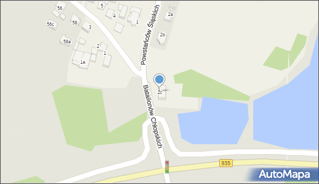 Czarków, Powstańców Śląskich, 2c, mapa Czarków