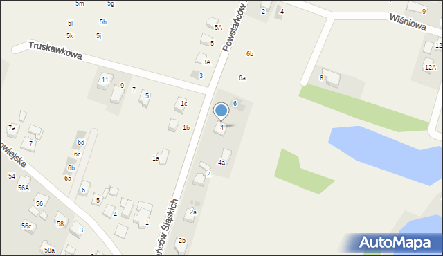 Czarków, Powstańców Śląskich, 4, mapa Czarków