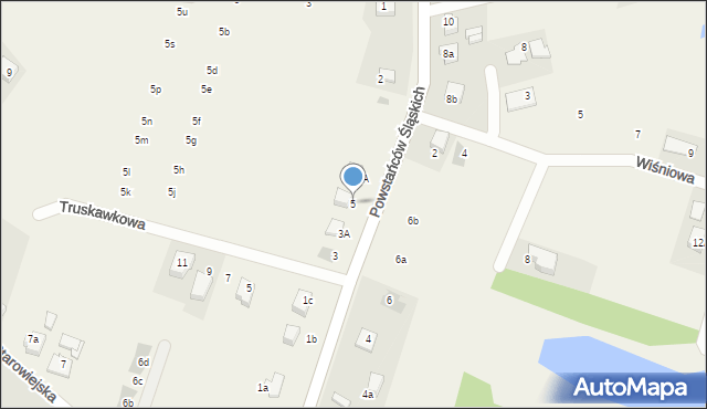 Czarków, Powstańców Śląskich, 5, mapa Czarków