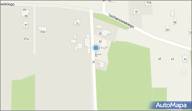 Czarna, Podgórska, 32, mapa Czarna