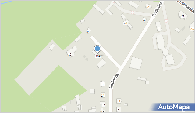 Czarna Białostocka, Podleśna, 10A, mapa Czarna Białostocka