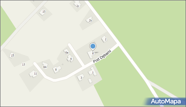 Czarne Błoto, Pod Dębami, 4, mapa Czarne Błoto