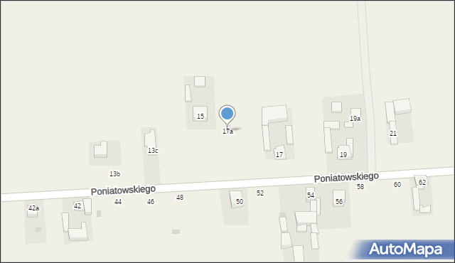 Czarnocin, Poniatowskiego Juliusza, 17a, mapa Czarnocin